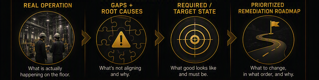 The progression from mapped process to regulated operating system
