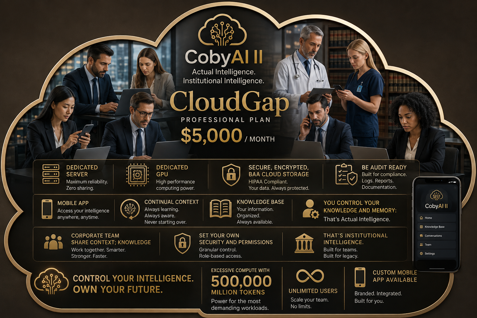 Cloud Gap dedicated organizational AI environment with governed retrieval and memory