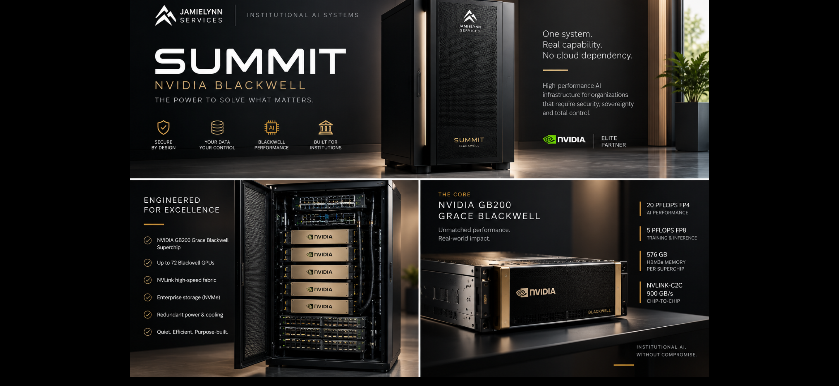 Summit Blackwell compute system visual