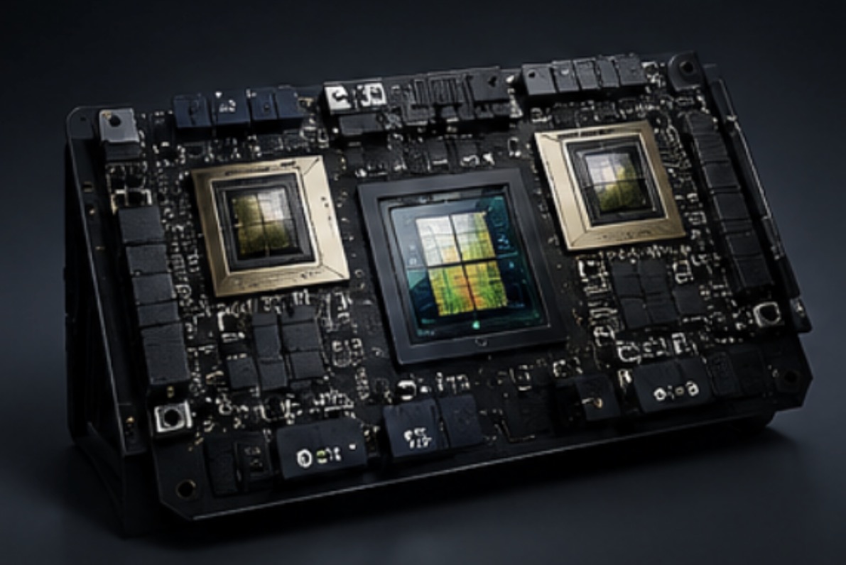 Close-up view of Summit compute hardware